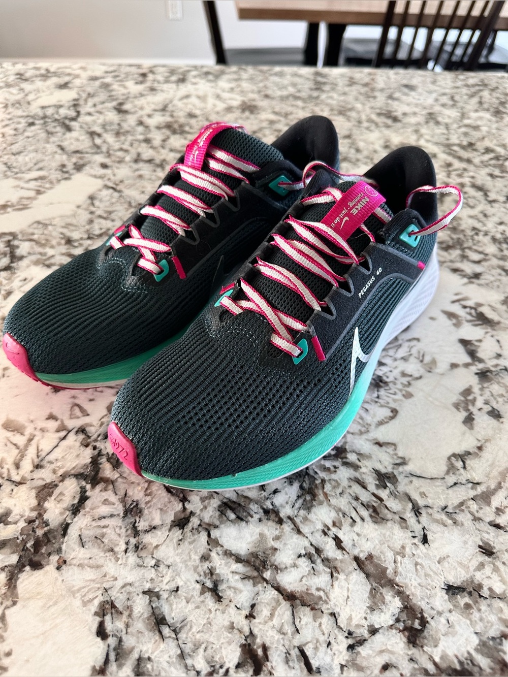 Nike Women’s Pegasus 40 Running Shoes - Teal, Pink & Gray